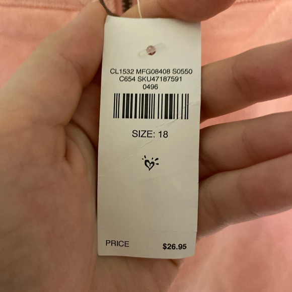 ✨💕JUSTICE💕✨ Corduroy Pink Skirt - Picture 3 of 3